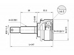 STATIM C.519 jungčių komplektas, kardaninis velenas 
 Ratų pavara -> Sujungimai/komplektas
39100-41B00, 39100-41B05, 39100-41F400