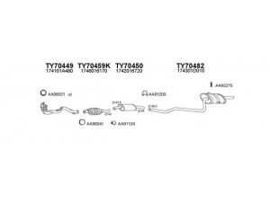 VENEPORTE 700068 išmetimo sistema 
 Išmetimo sistema -> Išmetimo sistema, visa