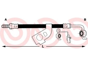 BREMBO T 23 010 stabdžių žarnelė 
 Stabdžių sistema -> Stabdžių žarnelės
7549015, 7563848, 7569161, 7549015