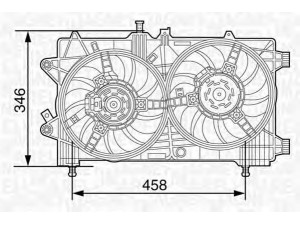 MAGNETI MARELLI 069422447010 ventiliatorius, radiatoriaus 
 Aušinimo sistema -> Oro aušinimas
51740317, 51753623