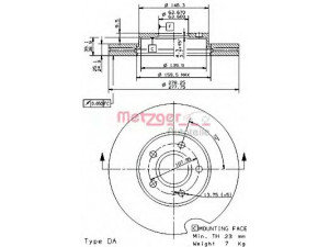 METZGER 24919 V stabdžių diskas 
 Dviratė transporto priemonės -> Stabdžių sistema -> Stabdžių diskai / priedai
1223663, 1223665, 1253729, 1253730