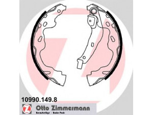 ZIMMERMANN 10990.149.8 stabdžių trinkelių komplektas 
 Techninės priežiūros dalys -> Papildomas remontas
4708598, 93193429, 5320062J01, 5320062J02