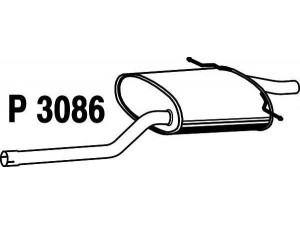 FENNO P3086 galinis duslintuvas 
 Išmetimo sistema -> Duslintuvas
18302753121