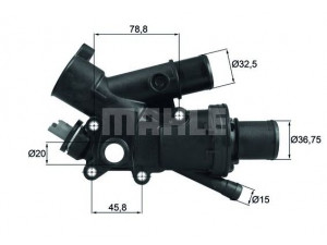 MAHLE ORIGINAL TH 43 83 termostatas, aušinimo skystis 
 Aušinimo sistema -> Termostatas/tarpiklis -> Thermostat
1336AS, 9682141580, 9803648780