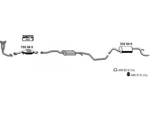 ERNST 030161 išmetimo sistema 
 Išmetimo sistema -> Išmetimo sistema, visa