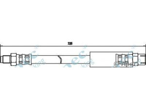 APEC braking HOS3370 stabdžių žarnelė 
 Stabdžių sistema -> Stabdžių žarnelės
8A0611775D, 34322227489