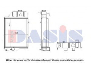 AKS DASIS 440035N radiatorius, variklio aušinimas