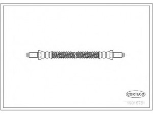 CORTECO 19018751 stabdžių žarnelė 
 Stabdžių sistema -> Stabdžių žarnelės
GBH163, GBH163