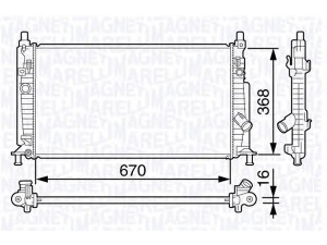 MAGNETI MARELLI 350213134500 radiatorius, variklio aušinimas 
 Aušinimo sistema -> Radiatorius/alyvos aušintuvas -> Radiatorius/dalys
LF8B-15-20Y, Z668-15-20Y