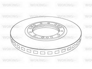 WOKING NSA1168.20 stabdžių diskas
0543 541, 0543541