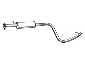 WALKER 22063 vidurinis duslintuvas 
 Išmetimo sistema -> Duslintuvas
96181287, 96311377