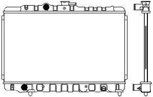 SAKURA  Automotive 1460-0116 radiatorius, variklio aušinimas