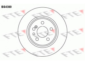 FTE BS4380 stabdžių diskas 
 Stabdžių sistema -> Diskinis stabdys -> Stabdžių diskas
140 423 04 12