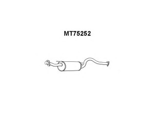VENEPORTE MT75252 galinis duslintuvas 
 Išmetimo sistema -> Duslintuvas
MR161216, MR161218, MR204857, MR258958