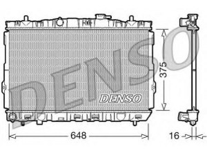 DENSO DRM41001 radiatorius, variklio aušinimas 
 Aušinimo sistema -> Radiatorius/alyvos aušintuvas -> Radiatorius/dalys
2531020100, 253102D100
