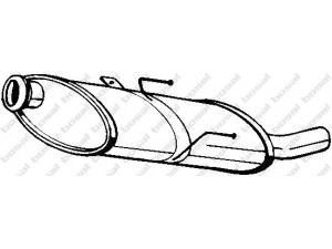 BOSAL 190-863 galinis duslintuvas 
 Išmetimo sistema -> Duslintuvas
1726.CX