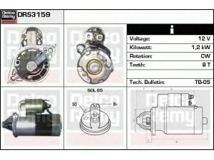 DELCO REMY DRS3159 starteris 
 Elektros įranga -> Starterio sistema -> Starteris
M1T73371, M1T73381, M1T73381ZC