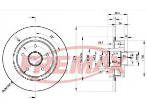 FREMAX BD-2236 stabdžių diskas 
 Ašies montavimas/vairavimo mechanizmas/ratai -> Rato stebulė/montavimas -> Rato guolis
7701 472 838, 7701 713 008, 8200367094