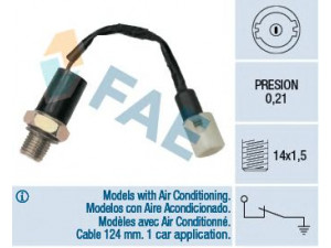 FAE 12510 alyvos slėgio jungiklis 
 Variklis -> Variklio elektra
77 00 823 331