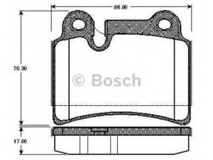 BOSCH 0 986 TB2 979 stabdžių trinkelių rinkinys, diskinis stabdys
7L6 698 451 B