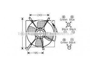AVA QUALITY COOLING MT7513 ventiliatorius, radiatoriaus 
 Aušinimo sistema -> Oro aušinimas