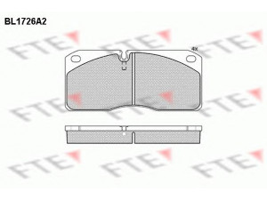 FTE BL1726A2 stabdžių trinkelių rinkinys, diskinis stabdys 
 Techninės priežiūros dalys -> Papildomas remontas
190 6043, 190 6197, 190 6402, 41060-9X425