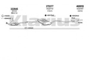 KLARIUS 960446E išmetimo sistema