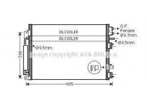 AVA QUALITY COOLING CR5123D kondensatorius, oro kondicionierius 
 Oro kondicionavimas -> Kondensatorius
68050127AA, 68050127AB