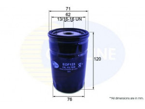 COMLINE EOF123 alyvos filtras 
 Filtrai -> Alyvos filtras
GFE378, LPW100160, LPW100161, X4052E