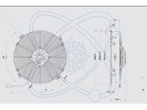 ELECTRO AUTO 32E0009 ventiliatorius, radiatoriaus