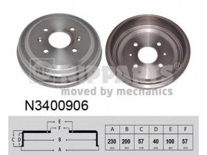 NIPPARTS N3400906 stabdžių būgnas 
 Stabdžių sistema -> Būgninis stabdys -> Stabdžių būgnas
96386900, 96386901, 96471276, 96471279