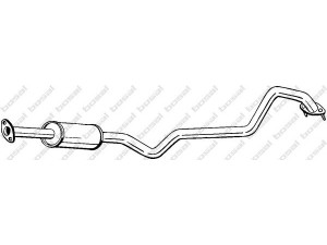 BOSAL 285-417 vidurinis duslintuvas 
 Išmetimo sistema -> Duslintuvas
20300-5M370, 20300-5M770