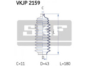 SKF VKJP 2159 gofruotoji membrana, vairavimas 
 Vairavimas -> Gofruotoji membrana/sandarinimai
4820341B27