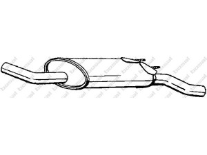 BOSAL 190-291 galinis duslintuvas 
 Išmetimo sistema -> Duslintuvas
7910.032652, 1725.58, 1725.98, 172558