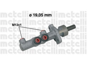 METELLI 05-0537 pagrindinis cilindras, stabdžiai 
 Stabdžių sistema -> Pagrindinis stabdžių cilindras
6Q0 611 019B, 6Q0 611 019P, 6Q0 611 019B