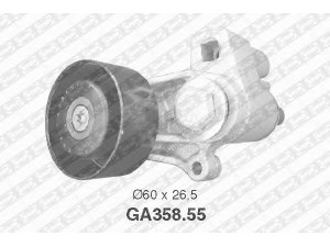 SNR GA358.55 įtempiklio skriemulys, V formos rumbuotas diržas 
 Diržinė pavara -> V formos rumbuotas diržas/komplektas -> Įtempiklio skriemulys
5751-30, 96230012, 9623001280, 9623001280