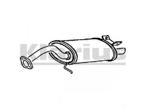 KLARIUS 220239 galinis duslintuvas 
 Išmetimo sistema -> Duslintuvas
1743011200, 1743011270, 1743016440