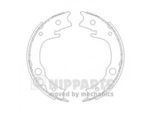 NIPPARTS N3502086 stabdžių trinkelių komplektas, stovėjimo stabdis 
 Stabdžių sistema -> Rankinis stabdys
04495-05040, 46540-20080, 46540-32020