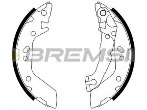 BREMSI GF0740 stabdžių trinkelių komplektas 
 Techninės priežiūros dalys -> Papildomas remontas
5830524020, 5830524A30, 5830525A00