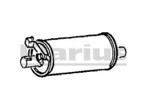 KLARIUS 210251 vidurinis duslintuvas 
 Išmetimo sistema -> Duslintuvas
12667390, 1276348, 13782974