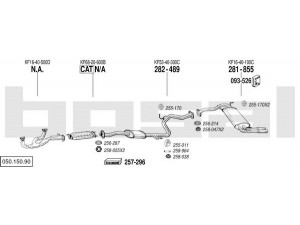 BOSAL 050.150.90 išmetimo sistema 
 Išmetimo sistema -> Išmetimo sistema, visa