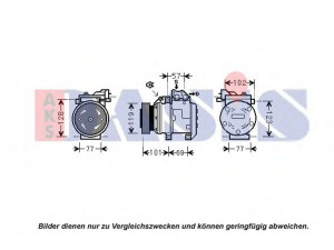 AKS DASIS 851383N kompresorius, oro kondicionierius 
 Oro kondicionavimas -> Kompresorius/dalys
977012D600