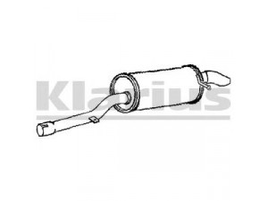 KLARIUS 240794 galinis duslintuvas 
 Išmetimo sistema -> Duslintuvas
4B0253609DT, 4B0253609DT