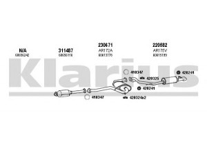 KLARIUS 030283E išmetimo sistema 
 Išmetimo sistema -> Išmetimo sistema, visa