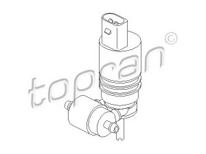 TOPRAN 107 819 vandens siurblys, priekinio stiklo plovimas 
 Priekinio stiklo valymo sistema -> Vandens siurbliukas, priekinio stiklo plovimas
1J6 955 651, 1K6 955 651, 1T0 955 651A