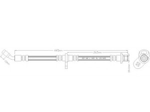 REMKAFLEX 3517 stabdžių žarnelė 
 Stabdžių sistema -> Stabdžių žarnelės
01466S04900, 01466SR3903, 46430SR3935