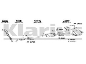 KLARIUS 940605U išmetimo sistema 
 Išmetimo sistema -> Išmetimo sistema, visa