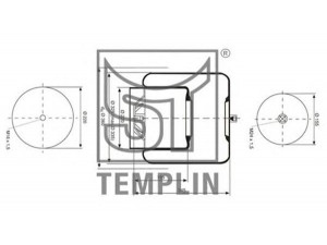 ST-TEMPLIN 04.060.6006.970 dėklas, pneumatinė pakaba
942 320 38 21, 946 320 04 21
