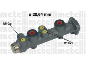 METELLI 05-0066 pagrindinis cilindras, stabdžiai 
 Stabdžių sistema -> Pagrindinis stabdžių cilindras
71738443, 792040, 792895, 71738443