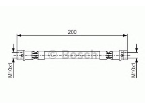 BOSCH 1 987 476 402 stabdžių žarnelė 
 Stabdžių sistema -> Stabdžių žarnelės
8A0 611 775, 99 00 872 400